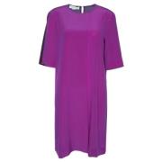 Stella McCartney Pre-owned Pre-owned Silke klnningar Purple, Dam