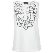 Moschino Pre-Owned Pre-owned Tyg toppar White, Dam