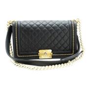 Chanel Vintage Pre-owned Laeder axelremsvskor Black, Dam