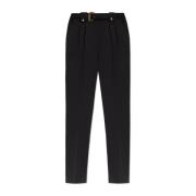 Versace Jeans Couture Byxor med bälte Black, Dam