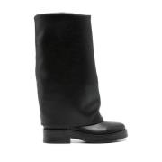 Casadei Svarta Lager Mid-Calf Stövlar Black, Dam