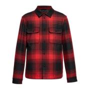 Woolrich Vadderad rutig skjorta Red, Herr