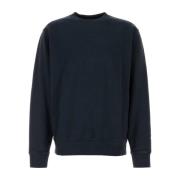 Boss Midnight Blue Bomullsweatshirt Blue, Herr