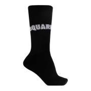 Dsquared2 Bomullsstrumpor med logotyp Black, Herr