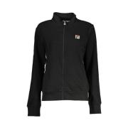 Fila Snygg Långärmad Sweatshirt med Dragkedja Black, Dam