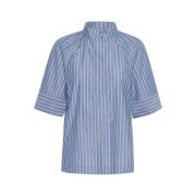 InWear Blårandig Skjortblus Blue, Dam