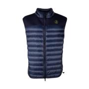 Centogrammi Elegant mörkblå nylon puffer väst Blue, Herr