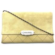 Chanel Vintage Pre-owned Laeder chanel-vskor Beige, Dam