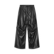 MM6 Maison Margiela Svarta Draperade Byxor Black, Dam