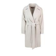 Max Mara Studio Bältesullkappa Beige, Dam