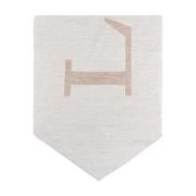 Lanvin Halsduk med logo Beige, Dam