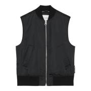 Marc O'Polo Vanlig blouson-stil väst Black, Dam