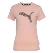 Puma Power Safari T-shirt Pink, Dam