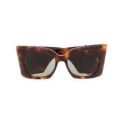 Saint Laurent Brun Oversized Cat-Eye Solglasögon Brown, Dam