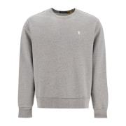 Polo Ralph Lauren Ikoniskt Logo Crewneck Sweatshirt Gray, Herr