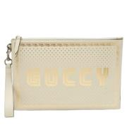 Gucci Vintage Pre-owned Laeder kuvertvskor White, Dam