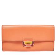 Prada Vintage Pre-owned Laeder plnbcker Orange, Dam