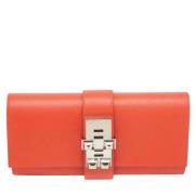 Hermès Vintage Pre-owned Laeder kuvertvskor Orange, Dam