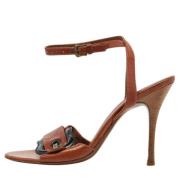 Fendi Vintage Pre-owned Laeder sandaler Brown, Dam