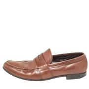 Prada Vintage Pre-owned Laeder lgskor Brown, Herr