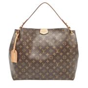 Louis Vuitton Vintage Pre-owned Belagd canvas handvskor Brown, Dam