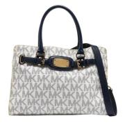 Michael Kors Pre-owned Pre-owned Belagd canvas handvskor White, Dam