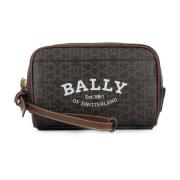 Bally Elegant Borse Clutch Väska Brown, Dam