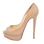 Christian Louboutin Pre-owned Pre-owned Laeder klackskor Beige, Dam