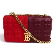 Burberry Vintage Pre-owned Laeder axelremsvskor Red, Dam