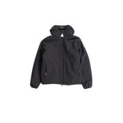 Moncler Dunjacka i dubbelt nylon med justerbar huva Gray, Dam