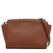 Michael Kors Pre-owned Pre-owned Laeder crossbodyvskor Brown, Dam