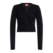 Diesel Cardigan M-Arte Black, Dam