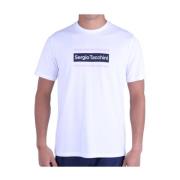 Sergio Tacchini Vit Bomull T-shirt - Lared White, Herr