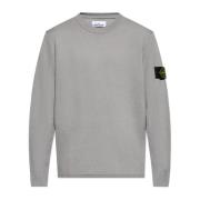 Stone Island Tröja med logotyp Gray, Herr