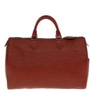 Louis Vuitton Vintage Pre-owned Laeder handvskor Red, Dam