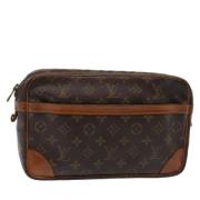 Louis Vuitton Vintage Pre-owned Canvas kuvertvskor Brown, Dam