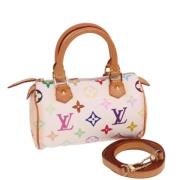 Louis Vuitton Vintage Pre-owned Canvas handvskor White, Dam