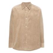 A.p.c. Corduroy Bobby Skjorta Beige, Herr