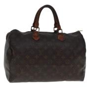 Louis Vuitton Vintage Pre-owned Canvas handvskor Brown, Dam