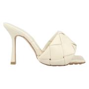 Bottega Veneta Laeder mules Beige, Dam