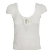 Pinko Snow White Topwear Ss24 White, Dam