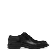 Dolce & Gabbana Svarta platta skor Derby Spazzolato Black, Herr