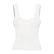 Alexander Wang Tanktopp med präglat logotyp White, Dam