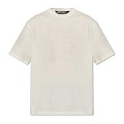 Palm Angels T-shirt med logotyp Beige, Herr