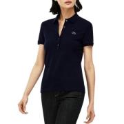 Lacoste Blå T-shirts och Polos Blue, Dam