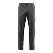 BomBoogie Slim Fit Chino Byxor i Stretch Bomullsgabardin Gray, Herr