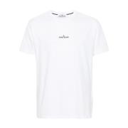 Stone Island Vita T-shirts & Polos för män White, Herr