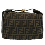 Fendi Vintage Pre-owned Canvas handvskor Brown, Dam