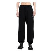 Comme des Garçons Svart Bomull Bak Pile Joggers Black, Herr