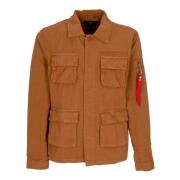 Alpha Industries Ripstop Cargo Overshirt Jacka Hazel Brown Brown, Herr